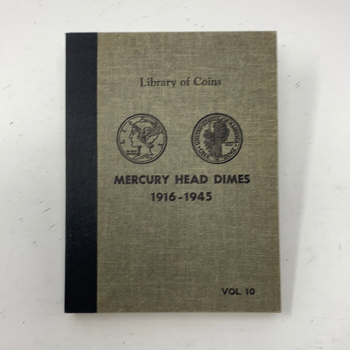 Library of Coins Vol 10 Mercury Head Dimes Coin Album-Used