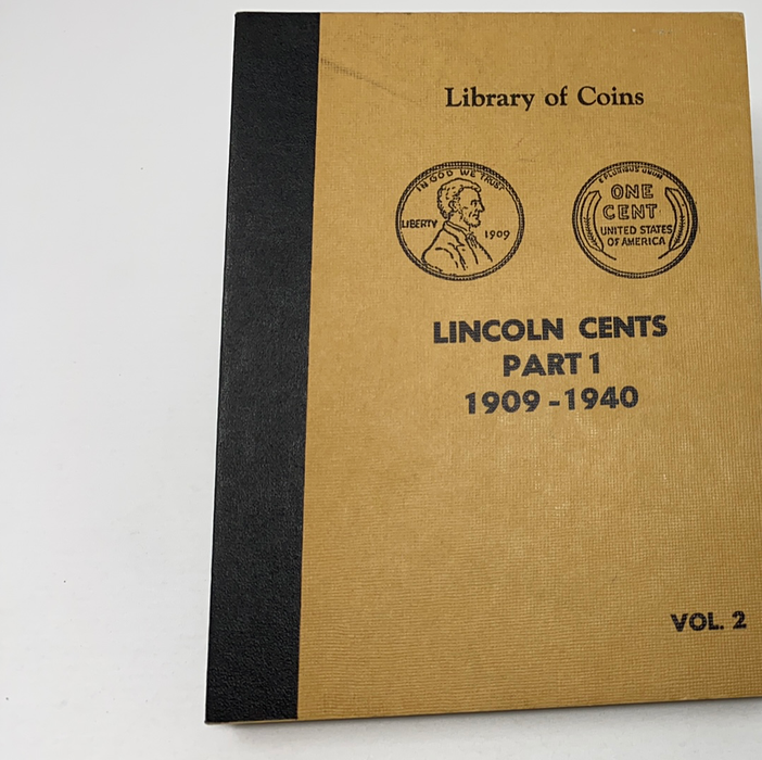 Library of Coins Vol 2 Lincoln Cents Part 1 Coin Album-Used