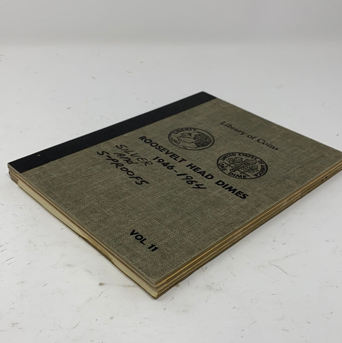 Library of Coins Vol 11 Roosevelt Head Dimes Coin Album-Used