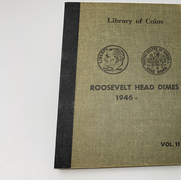 Library of Coins Vol 11 Roosevelt Head Dimes Coin Album-Used