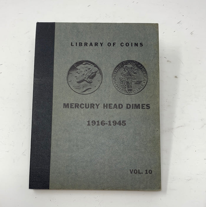 Library of Coins Vol 10 Mercury Head Dimes Coin Album-Used