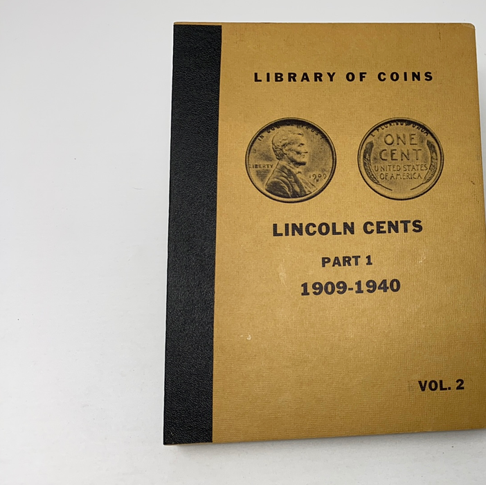 Library of Coins Vol 2 Lincoln Cents Part 1 Coin Album-Used