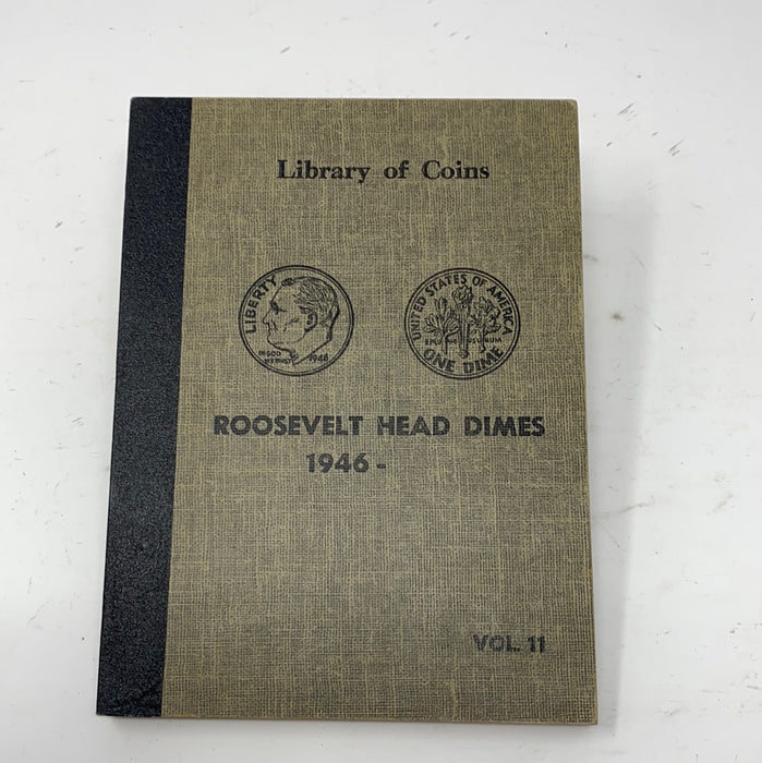 Library of Coins Vol 11 Roosevelt Head Dimes Coin Album-Used