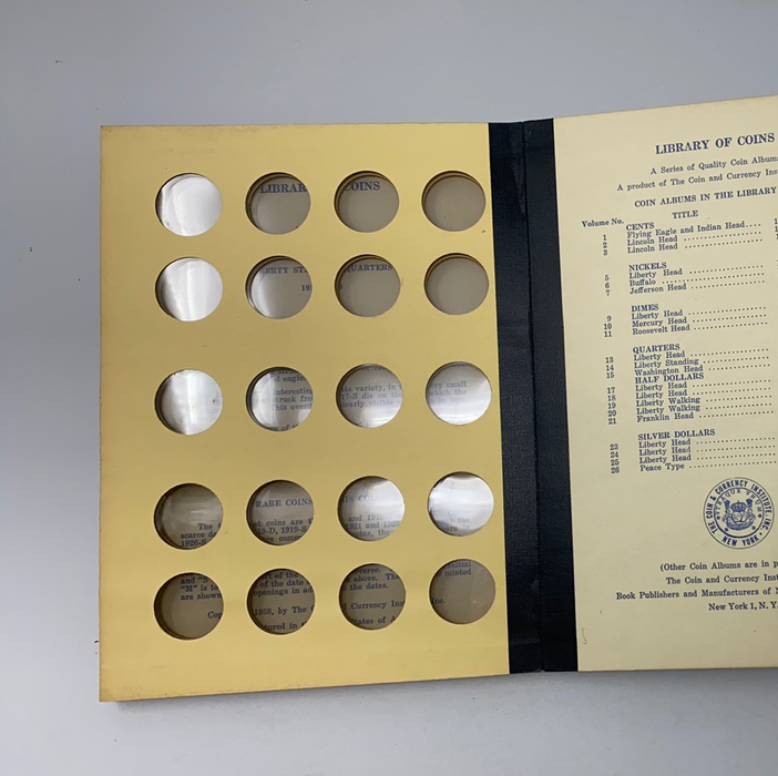 Library of Coins Vol 14 Standing Liberty Quarters Coin Album-Used