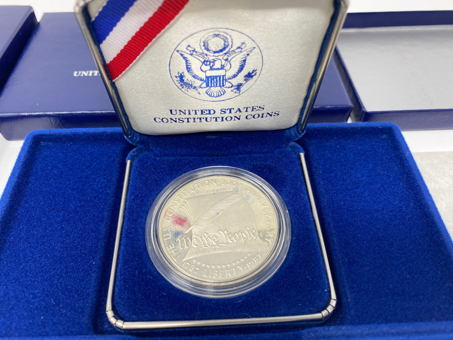 X000031 1987 Constitution Silver US Mint Coin - US Coin