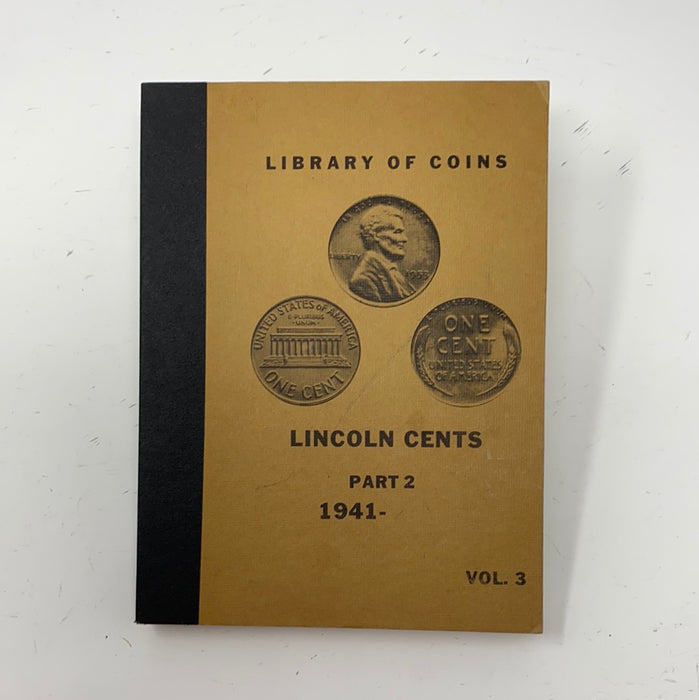 Library of Coins Vol 3 Lincoln Cents Part 2 Coin Album-Used