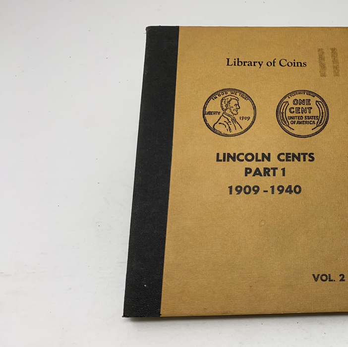 Library of Coins Vol 2 Lincoln Cents Part 1 Coin Album-Used