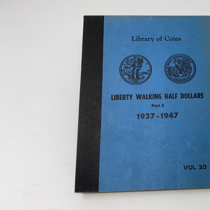 Library of Coins Vol 20 Liberty Walking Half Dollars P2 Coin Album-Used