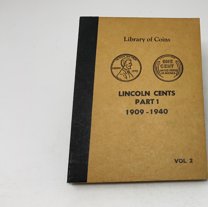 Library of Coins Vol 2 Lincoln Cents Part 1 Coin Album-Used