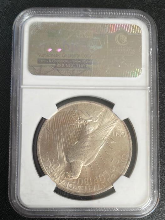 1923 Peace Dollar NGC - MS-63 - US Coin