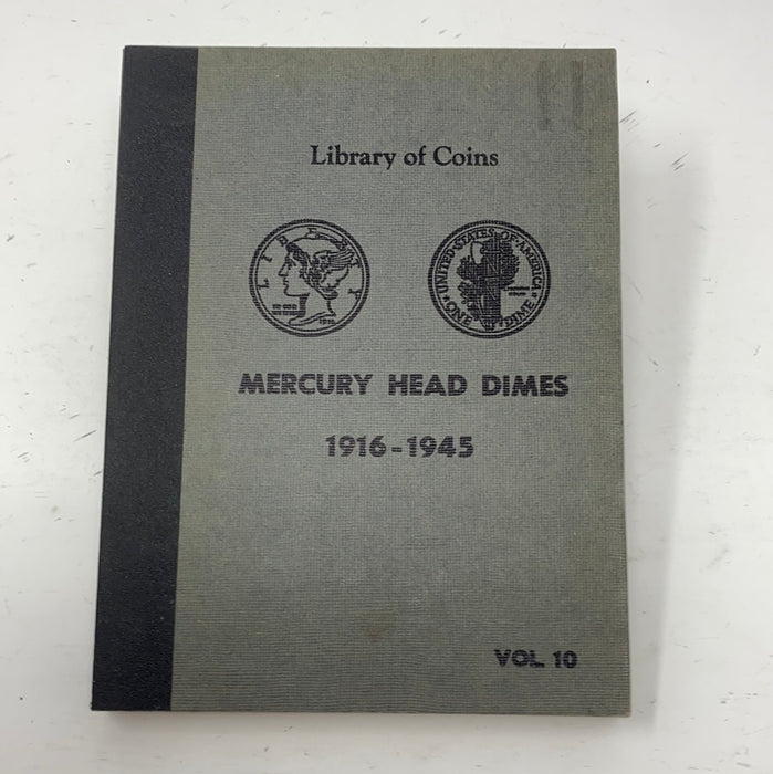 Library of Coins Vol 10 Mercury Head Dimes Coin Album-Used