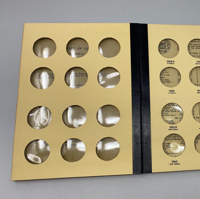 Library of Coins Vol 21 Franklin Half Dollars Coin Album-Used