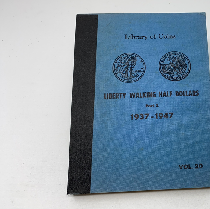 Library of Coins Vol 20 Liberty Walking Half Dollars P2 Coin Album-Used