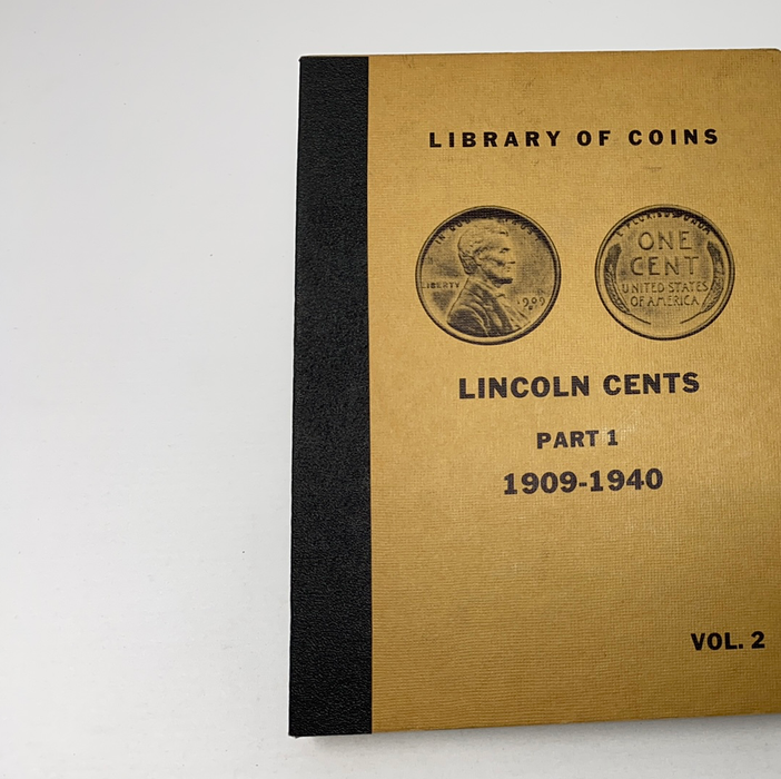 Library of Coins Vol 2 Lincoln Cents Part 1 Coin Album-Used