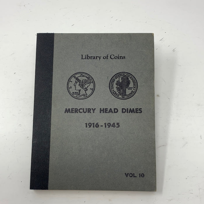 Library of Coins Vol 10 Mercury Head Dimes Coin Album-Used