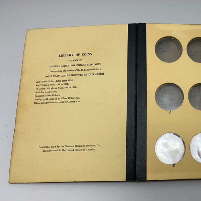 Library of Coins Vol 27 General Dollar Size Coins Album-Used