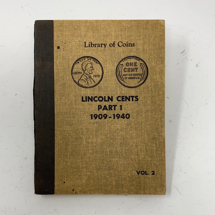 Library of Coins Vol 2 Lincoln Cents Part 1 Coin Album-Used