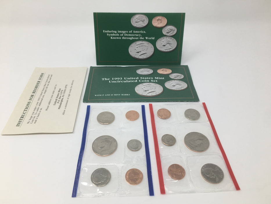 1993 P & D US Mint Uncirculated Coin Set