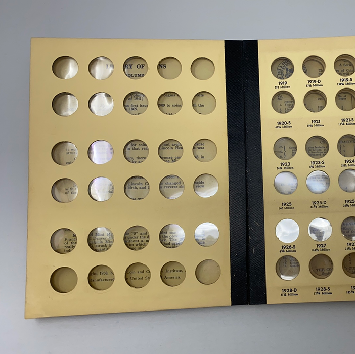 Library of Coins Vol 2 Lincoln Cents Part 1 Coin Album-Used