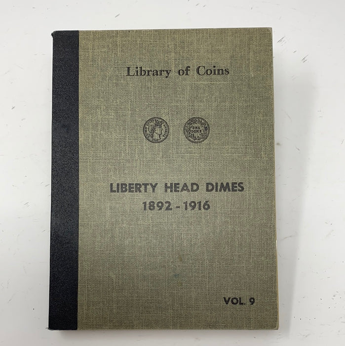 Library of Coins Vol 9 Liberty Head/Barber Dimes Coin Album-Used