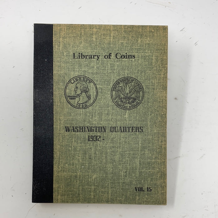 Library of Coins Vol 15 Washington Quarters Coin Album-Used