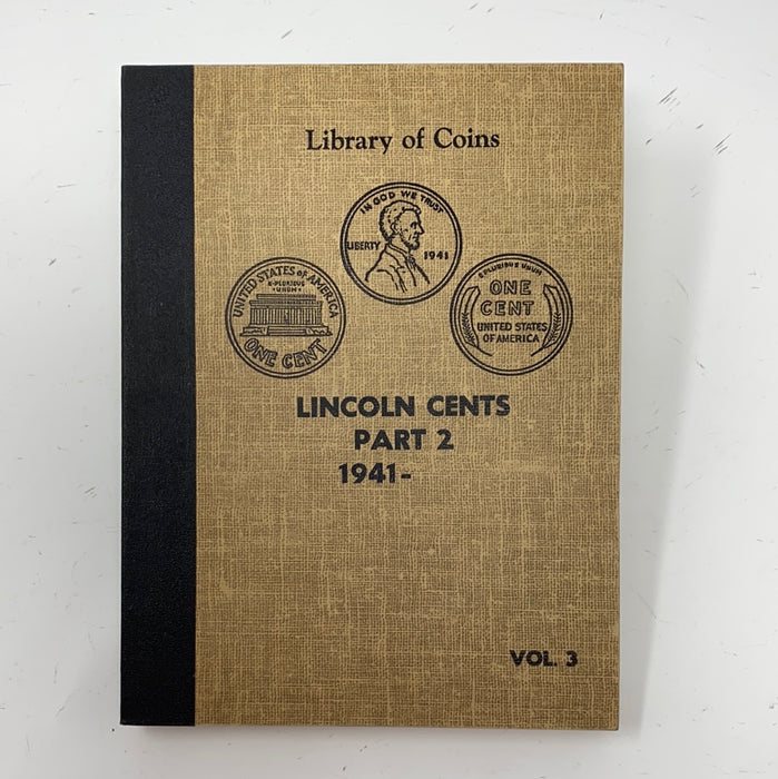 Library of Coins Vol 3 Lincoln Cents Part 2 Coin Album-Used