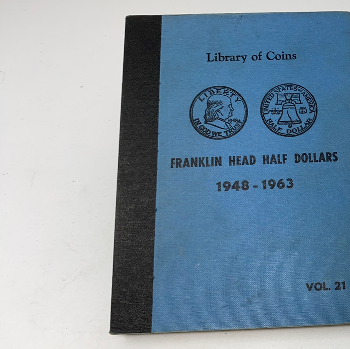 Library of Coins Vol 21 Franklin Half Dollars Coin Album-Used