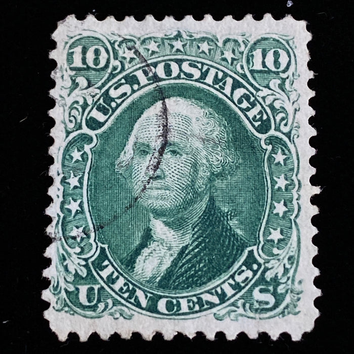 #68 Fresh rich color stamp with faint cancel. VF Used US Stamp