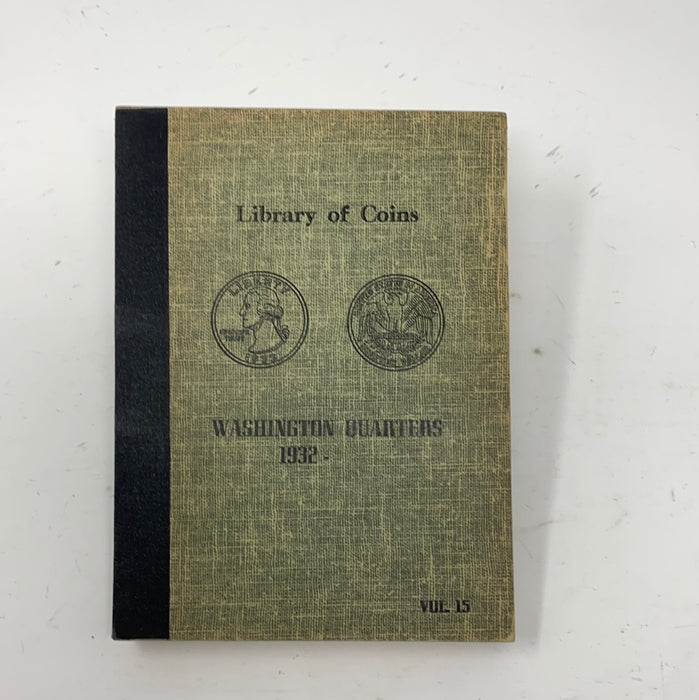 Library of Coins Vol 15 Washington Quarters Coin Album-Used