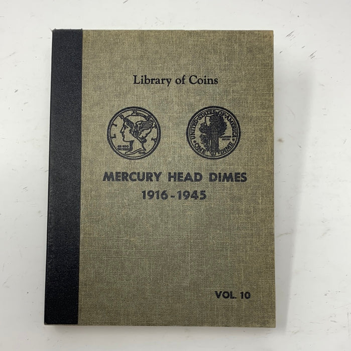 Library of Coins Vol 10 Mercury Head Dimes Coin Album-Used