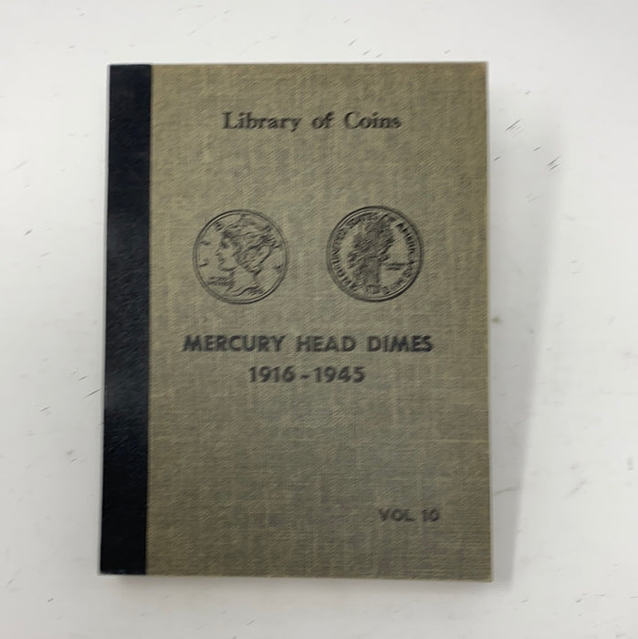 Library of Coins Vol 10 Mercury Head Dimes Coin Album-Used