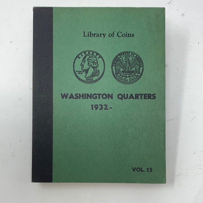 Library of Coins Vol 15 Washington Quarters Coin Album-Used