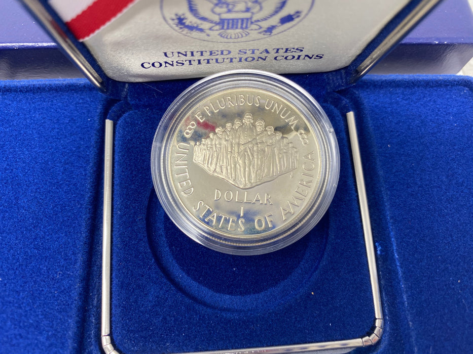 X000033 1987 Constitution Silver US Mint Coin - US Coin