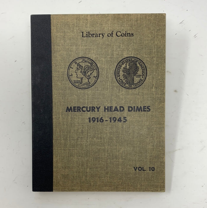 Library of Coins Vol 10 Mercury Head Dimes Coin Album-Used