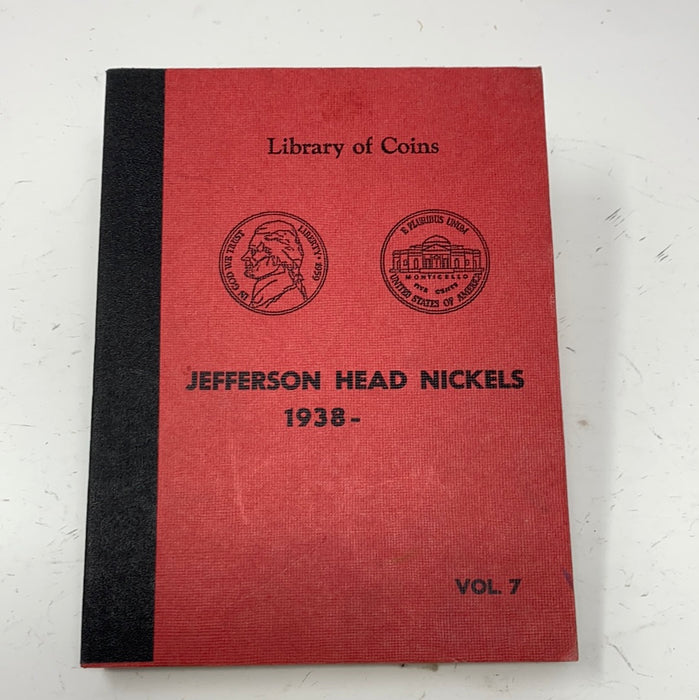 Library of Coins Vol 7 Jefferson Head Nickels Coin Album-Used