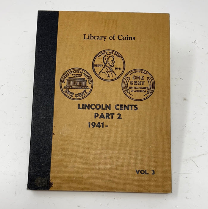 Library of Coins Vol 3 Lincoln Cents Part 2 Coin Album-Used