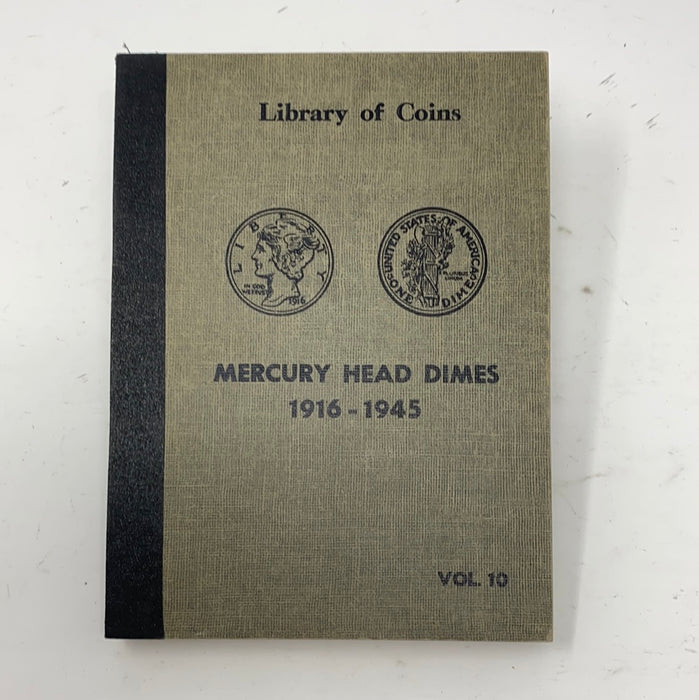 Library of Coins Vol 10 Mercury Head Dimes Coin Album-Used