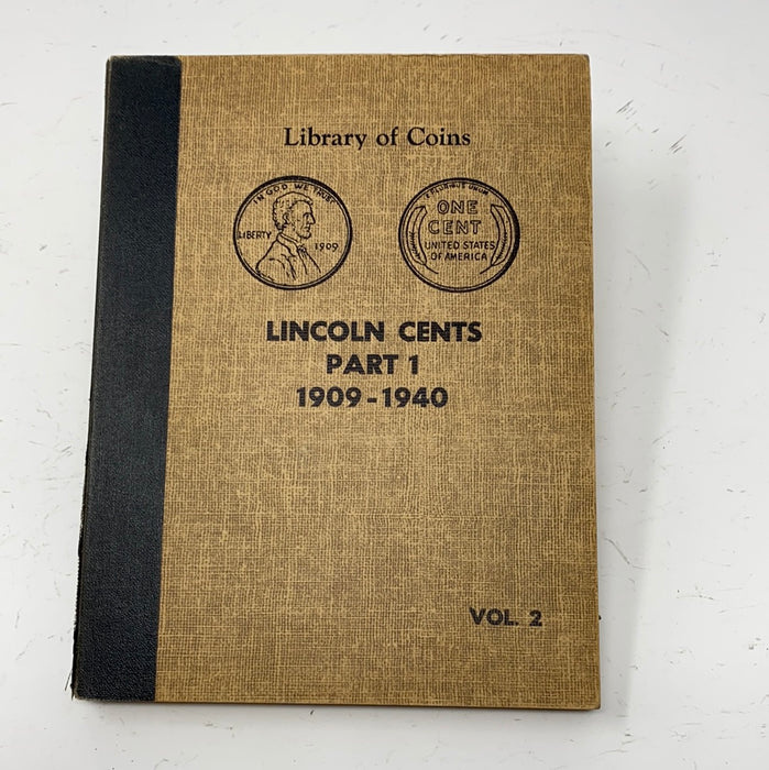 Library of Coins Vol 2 Lincoln Cents Part 1 Coin Album-Used