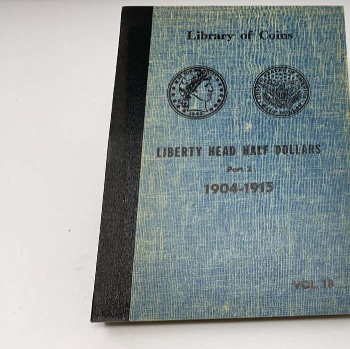 Library of Coins Vol 18 Barber Half Dollars Part 2 Coin Album-Used