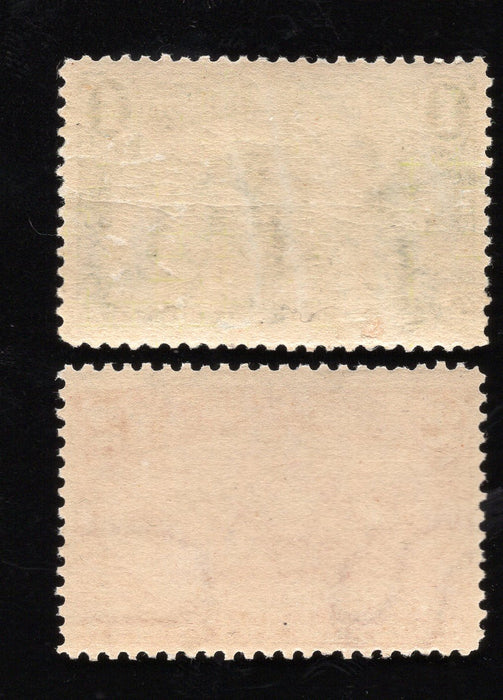 #285-286 Stamps-285 Vf/Xf Slightly Disturbed Gum-286 F Glazed Gum US Stamp