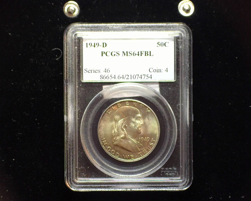 1949 D Franklin Half Dollar PCGS MS64 Full Bell Lines - US Coin