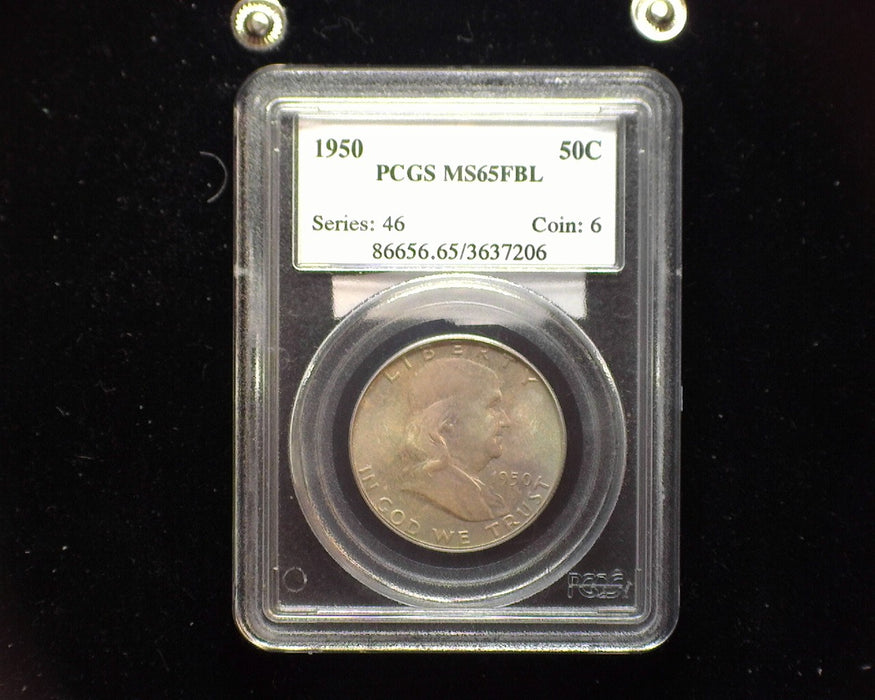 1950 Franklin Half Dollar PCGS MS65 Full Bell Lines - US Coin