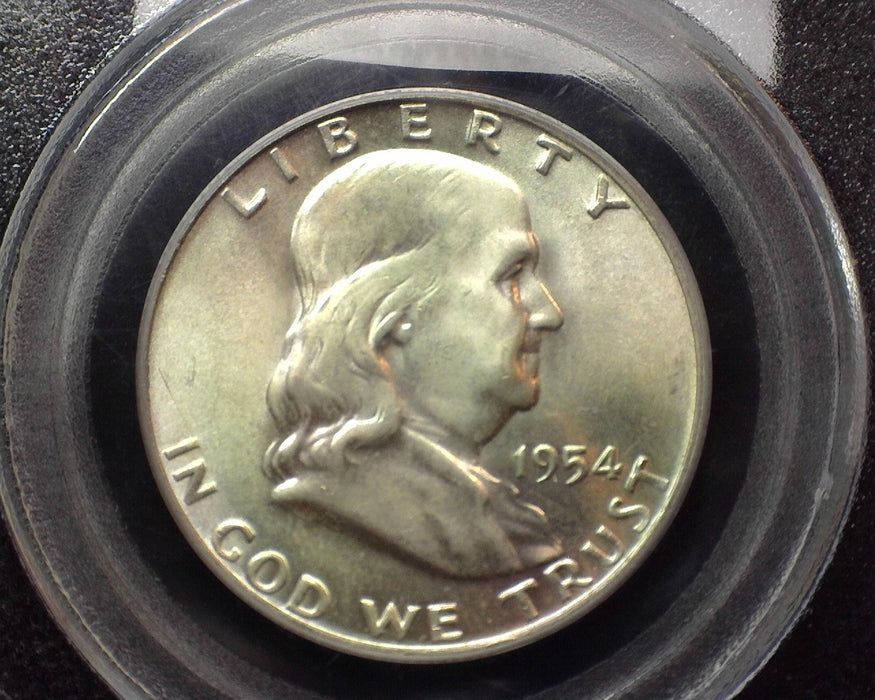 1954 D Franklin Half Dollar PCGS MS65 Full Bell Lines - US Coin