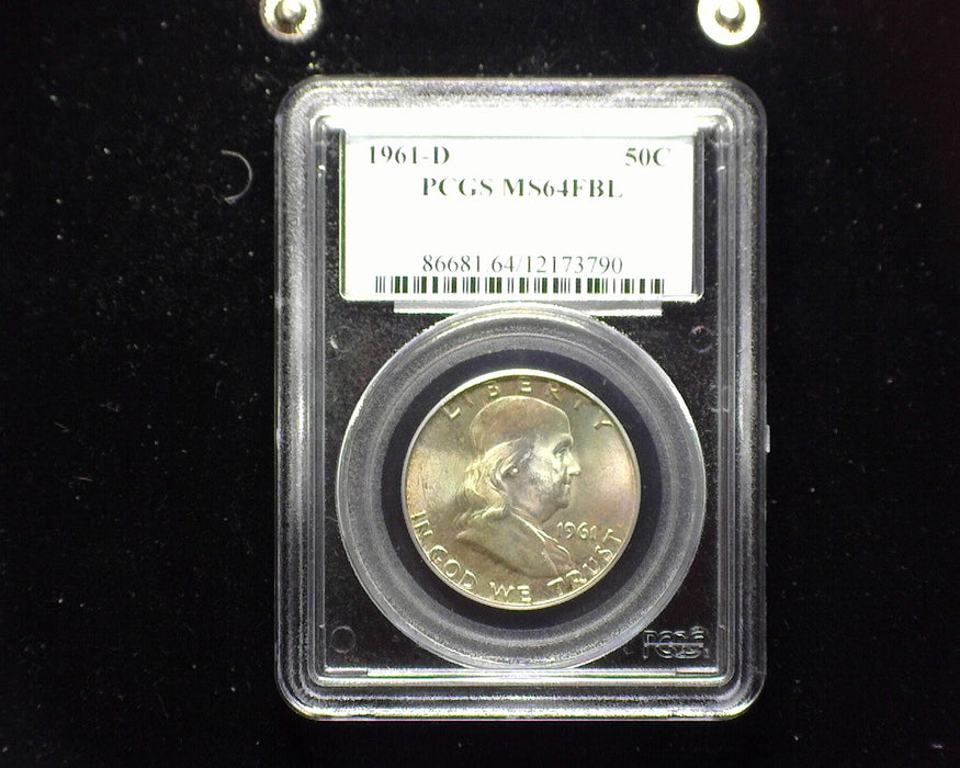 1961 D Franklin Half Dollar PCGS MS64 Full Bell Lines - US Coin