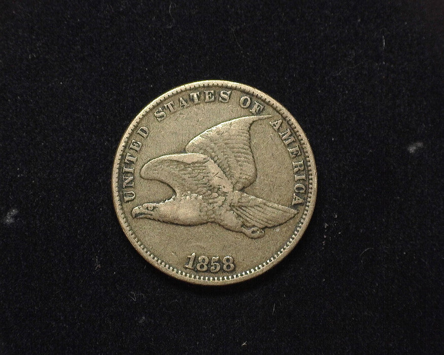 1858 Flying Eagle Penny/Cent F Small letters