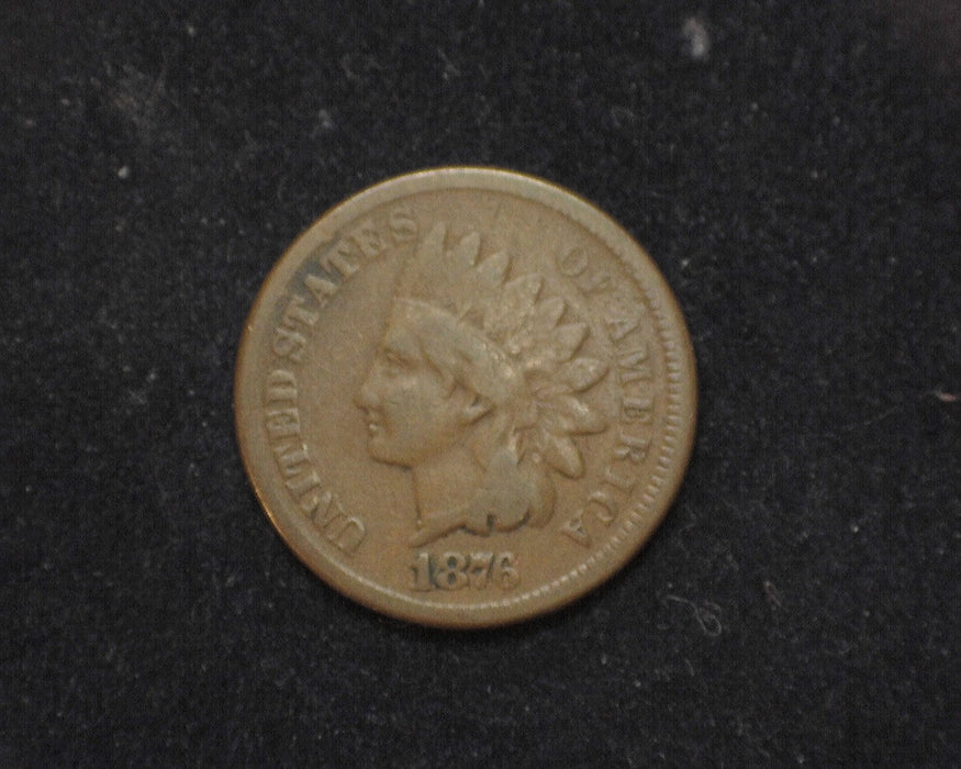 1876 Indian Head Penny/Cent VG - US Coin