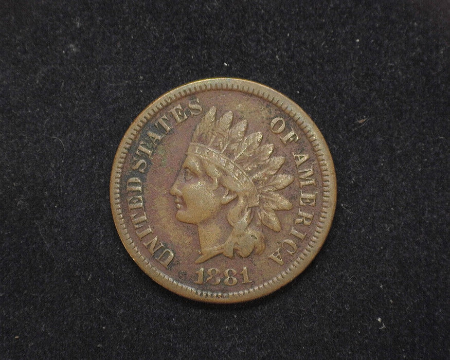 1881 Indian Head Penny/Cent F - US Coin