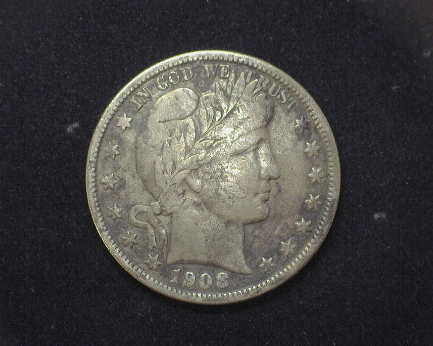 1908 Barber Half Dollar F - US Coin