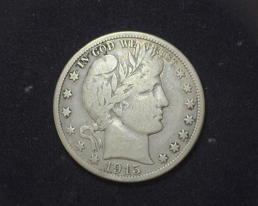 1915 D Barber Half Dollar F - US Coin