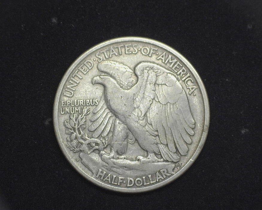 1918 D Liberty Walking Half Dollar F - US Coin